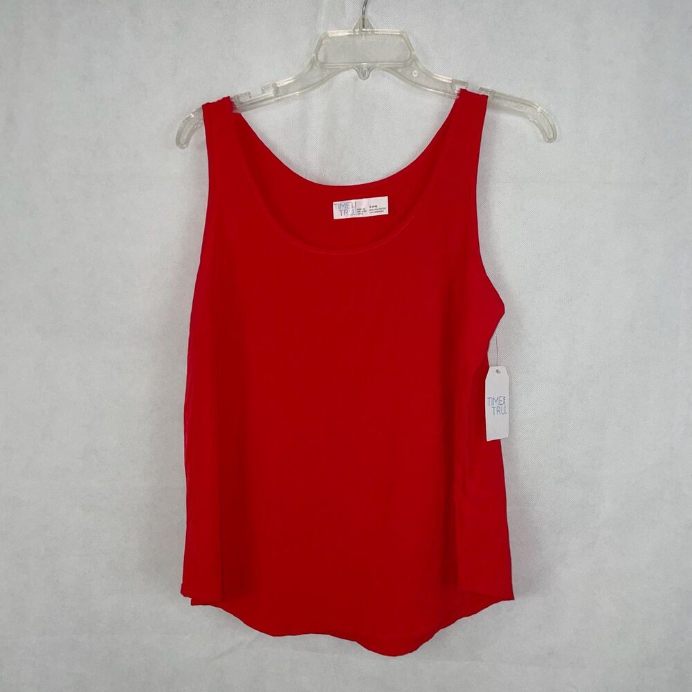 Time and Tru Red Tank Top Size Small NWT